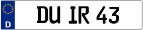 Trailer License Plate